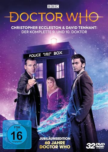 Doctor Who - Die Christopher Eccleston und David Tennant Jahre: Der komplette 9. und 10. Doktor - 60 JAHRE DOCTOR WHO BOX LTD. [32 DVDs]