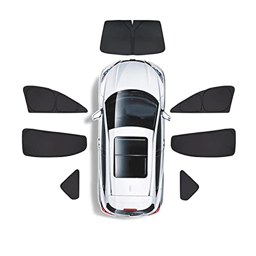 Auto Sonnenschutz FüR Tesla Model 3/Y/X Auto Fensterschutz, UV Strahlen-/Sonnenlichtschutz, Selbstklebende Auto Sonnenschutz, Abnehmbarer Sonnenschutzvorhang FüR Kinder, Babys, Universal,G