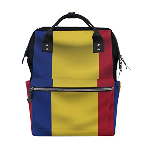 Muttertasche/Reiserucksack, Motiv: Flagge von Romania
