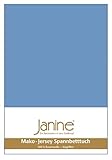 Janine Spannbetttuch 5007 Mako Jersey 90/190 bis 100/200 cm rot Fb. 61