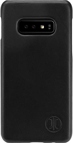 JT Berlin Echtleder Hardcover für das Samsung Galaxy S10e in schwarz [Qi kompatible Hülle, Handmade] - 10462