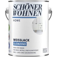 SCHÖNER WOHNEN FARBE Weißlack »DurAcryl Weißlack«, glänzend, 2,5 l