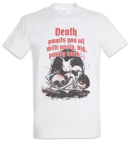 Urban Backwoods Killer Rabbit I Herren T-Shirt Weiß Größe 2XL