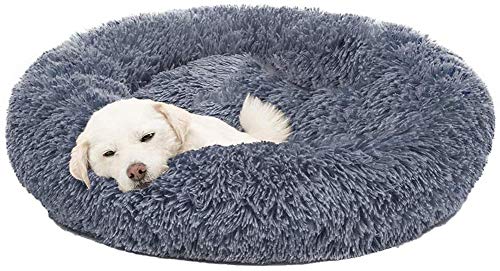 Orthopädisches Hundebett für kleine, mittelgroße und große Hunde, bequem, Plüsch, rund, Hundehütte, Katzenbett, warmer Schlafkorb, waschbares Hundesofa