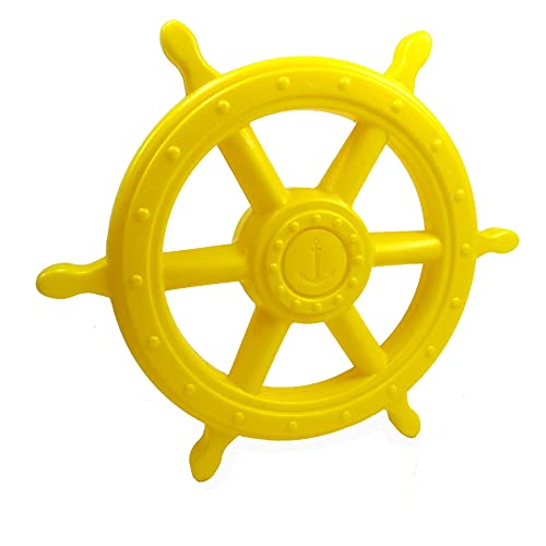 Gartenpirat Steuerrad Pirat gelb Schiffslenker für Kinder Outdoor