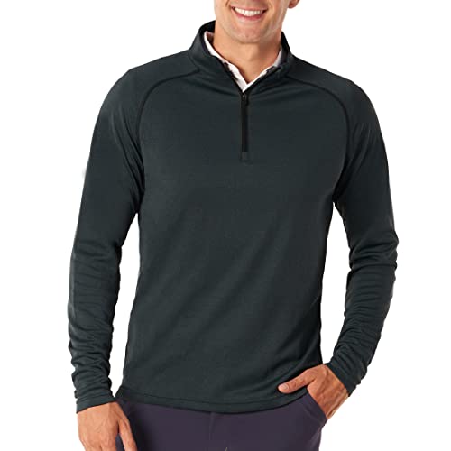 Royal & Awesome Quarter Zip Golf Pullover, Midlayer für Herren, Golf Pullover 1/4 Zip Top Herren, Navy, X-Large