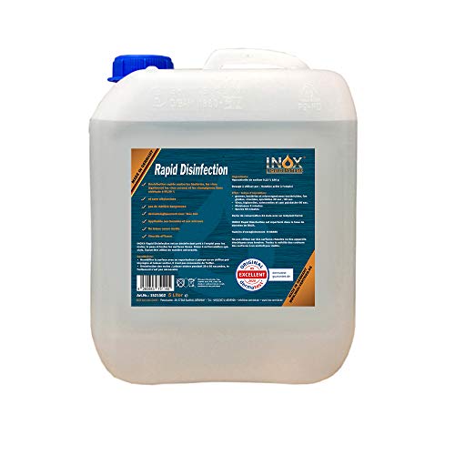 (9,99 € / 1 l) INOX® Desinfektionsmittel, 5 Liter - Schnelldesinfektion für glatte Oberflächen, Flächendesinfektion