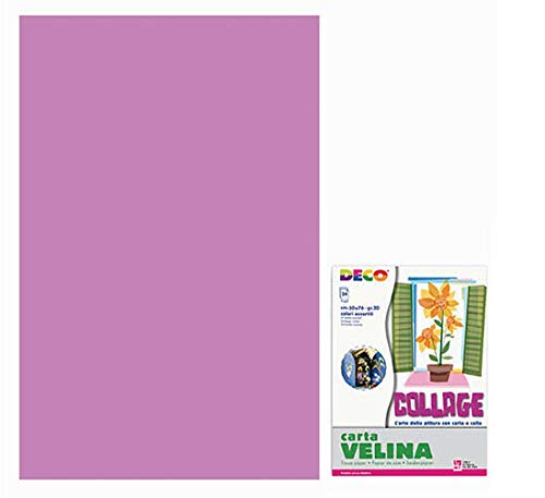 Seidenpapier Collage, einfarbig, 24 Blatt, 50 x 76 cm, Farbe Violett