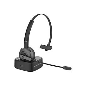 Conceptronic POLONA03BDA Kabelloses Bluetooth-Headset mit Ladedoc & Bluetooth USB Audio Adapter