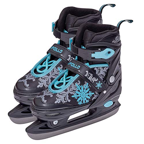 Apollo Super Skates X Pro - verstellbare Schlittschuhe für Damen, Kinder und Jugendliche, schicke Eislaufschuhe, 3 Größen (31 bis 42)