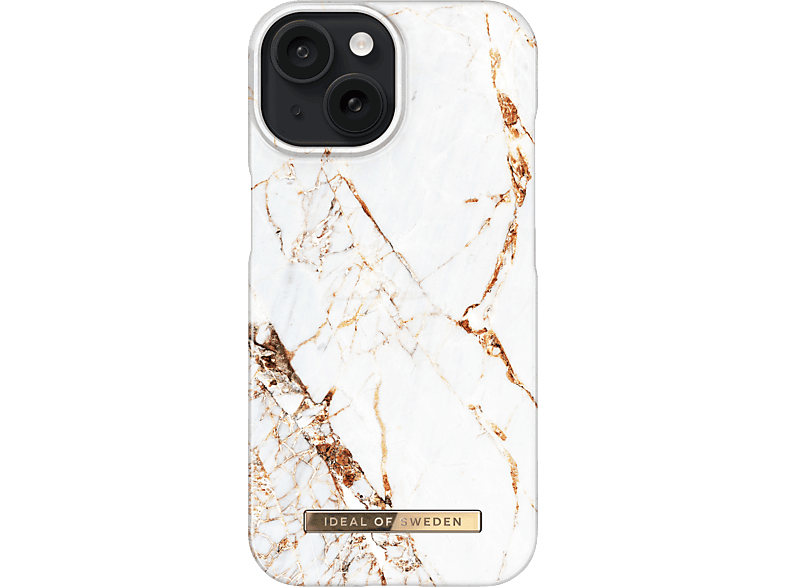 IDEAL OF SWEDEN Fashion Case, Full Cover, Apple, iPhone 15, Carrara Gold