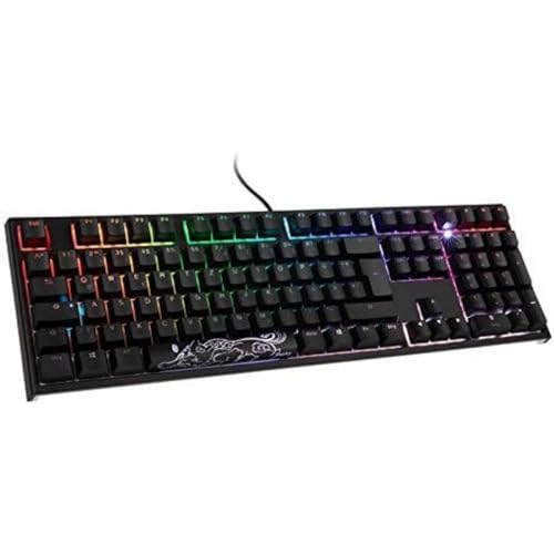 Ducky ONE 2 Backlit PBT Gaming Tastatur, MX-Silent-Red, RGB LED - schwarz