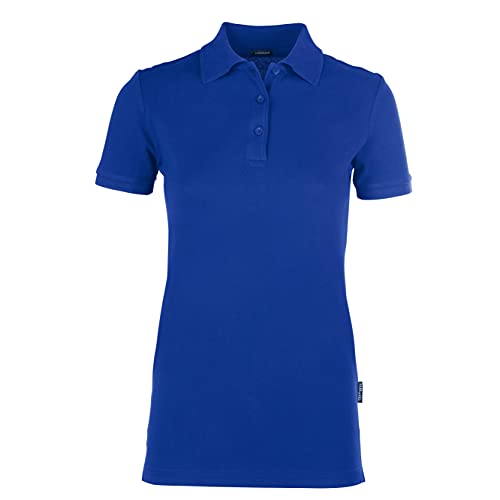 HRM Damen Luxury Stretch Polo, royalblau, Gr. 5XL I Premium Polo-Shirt Damen aus 95% Baumwolle & 5% Elasthan I Basic Polohemd bis 40°C farbecht waschbar I Hochwertige & nachhaltige Damen-Oberteile