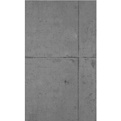 Plage Panorama-Tapete – Betonmauer, Grau, 1,5X 2,5m
