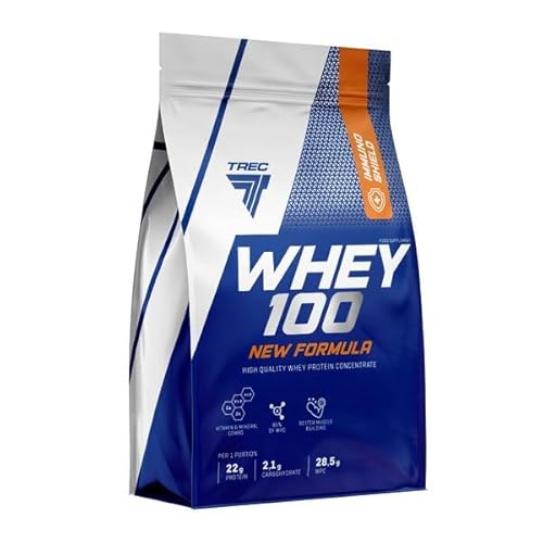 TREC NUTRITION Whey 100 New Formula, Cookies Cream, 700 g, Whey Protein Pulver