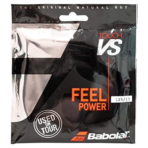 Babolat - Tennissaite - Saiten-Set - Touch VS - Feel Power 125/17 - Naturdarm - 12m (Set) < 1.25 mm
