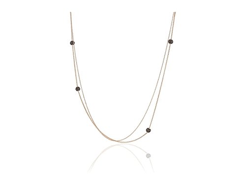 Sif Jakobs Damen-Halskette C322-5-BK-RG 45 cm, Estandar, Kunststoff, Kein Edelstein