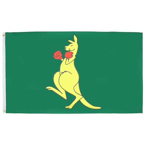 AZ FLAG Flagge Boxing Kangaroo 250x150cm - Boxing Matilda Fahne 150 x 250 cm - flaggen Top Qualität