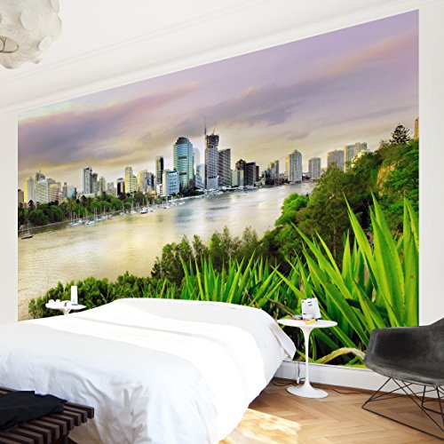 Apalis Vliestapete Brisbane Fototapete Breit | Vlies Tapete Wandtapete Wandbild Foto 3D Fototapete für Schlafzimmer Wohnzimmer Küche | mehrfarbig, 94552