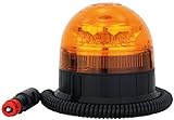AdLuminis LED Rundumleuchte Orange Mit Magnetfuß, Blinkleuchte 12V 24V, ECE R65 Straßenverkehr Zulassung, KFZ Warnleuchte