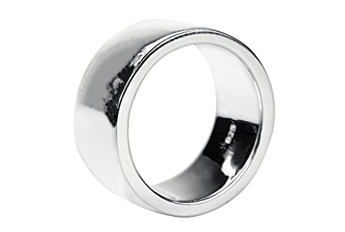SILBERMOOS Ring Damenring Herrenring Partnerring Ehering glänzend Bandring massiv Sterling Silber 925, Größe:56 (17.8)
