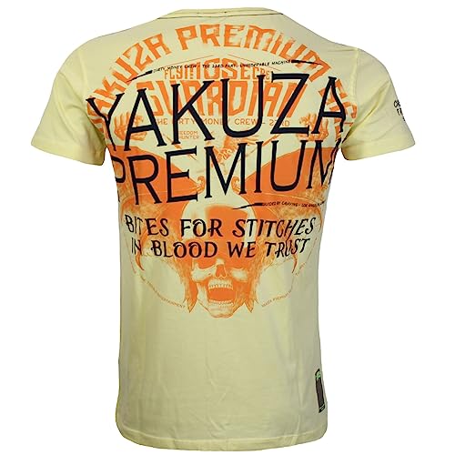 Yakuza Premium Herren T-Shirt 3513 hellgelb