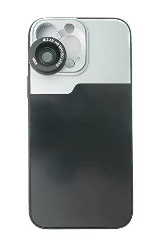 SYSTEM-S Makro Linse 2.8X HD Filter mit Hülle in Schwarz für iPhone 13 Pro Max