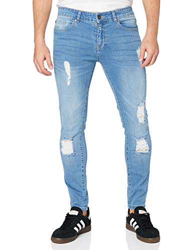 Enzo Herren Ez383 Skinny Jeans, Blau (Light Stonewash Light Stonewash), W36/L32 (Herstellergröße: 36R)