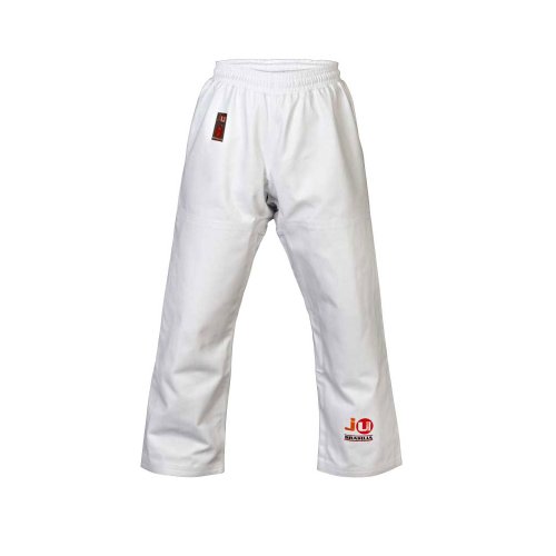 Ju-Sports Judohose 150 "Brasilia Weiß I Massive Judohose mit Gummubund & zusätzlicher Schnürung I 100% Baumwolle I Auch für Sportarten wie Karate & MMA UVM.