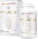 ALLNUTRITION Alldeynn Vitarose für Frauen Oxxynea-Komplex 22 Frucht- und Gemüseextrakt Antioxidans-Unterstützung verlangsamt den Alterungsprozess 120 Pillen 60 Portionen pro Packung