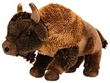 Uni-Toys - Bison - 29 cm (Länge) - Plüsch-Büffel, Wisent, Wildrind, Rind - Plüschtier, Kuscheltier