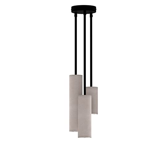 Tivendis Betoniq Design Hängeleuchte Nara20/27 TRIO grau GU10 Minimalistisch Lampe Gold Silber Kupfer Wohnzimmer Schlafzimmer