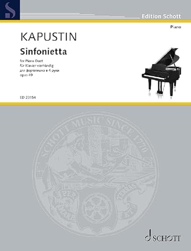 Sinfonietta: op. 49. Klavier 4-händig. (Edition Schott)