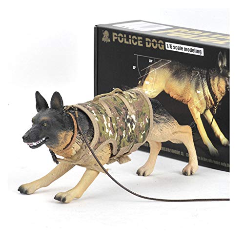 Leying 1/6 Maßstab Deutscher Schäferhund Polizei Polizei Hundesoldat Militärszene Dekoration Sammlung Realistische Spielzeuge (B)