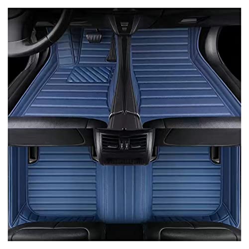 Fußmatten Auto-Fußmatten-Set Für VW Für Golf 7 2014–2020, Wasserdichtes Zubehör, Auto-Innenteppiche Automatte (Farbe : Blau)