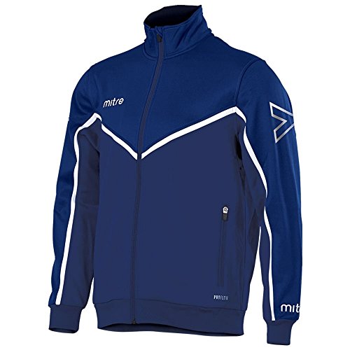 Mitre Herren Primero Poly Fußball Training Track Jacket XS Marineblau/weiß