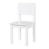 roba Kinderstuhl, Stuhl mit Lehne für Kinder, weiß lackiert, HxBxT: 59x29x29 cm, Sitzhöhe 31 cm