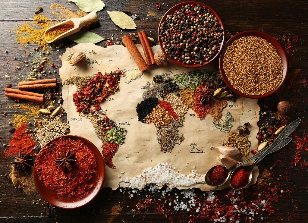 Puzzle 3000 Teile – World Map in Spices