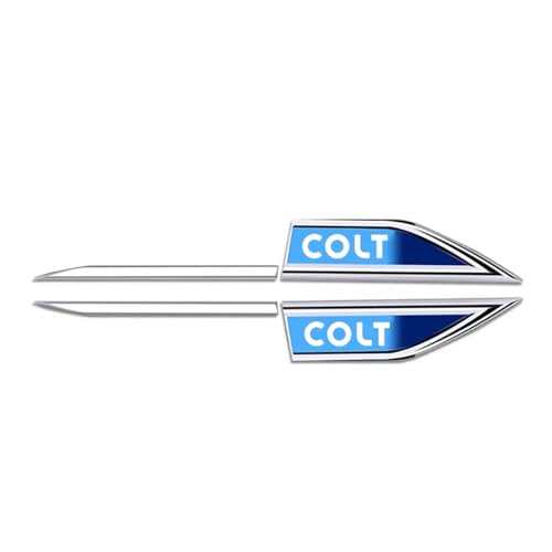 3D Metall Embleme für Mitsubishi Colt Auto Chrom Emblem Aufkleber Körper Logo Buchstaben Sticker Zeichen Styling Zubehör Abzeichen,B