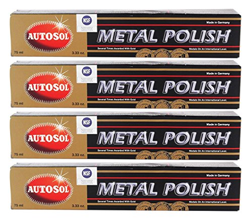 Autosol 4X Metal Polish Edel Chromglanz Metall Politur Chrompolitur 75 ml