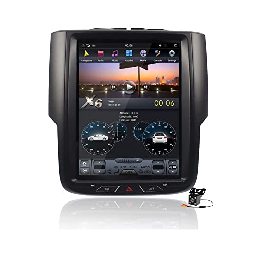 Android 11 Auto Stereo Radio für Dodge Ram 1500 2013-2018 GPS Navigation 10.4in Touchscreen MP5 Multimedia Player Video Receiver mit WiFi 4G DSP Carplay,8core 8+128