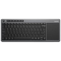 Rapoo K2600 - Tastatur - mit Touchpad - kabellos - 2.4 GHz - QWERTZ - Deutsch - Grau