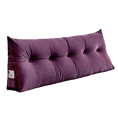 QQY Abnehmbare Nachttisch-Rückenkissen Sofa Bett Gepolstert Kopfteil Soft Tatami Double Support Kissen, 7 Größen (Color : D, Size : 32X20"/80x50cm)