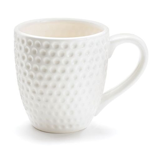 burton+BURTON Weiße Kaffeetasse mit Golfball-Motiv, 425 ml, tolles Geschenk für unsere Lieblings-Golfer.