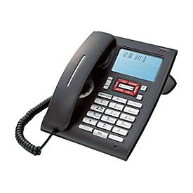 Emporia T20AB - Telefon mit Schnur mit Rufnummernanzeige - dreiweg Anruffunktion - Schwarz