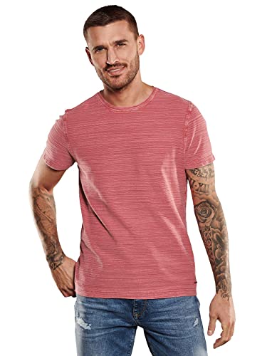 emilio adani Herren Herren T-Shirt Slim fit, 35100, 35100, Pink in Größe L