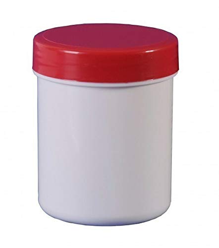 50 Salbenkruken Salbendose Kunststoffdosen 50 g 60 ml Deckel rot Salbendöschen
