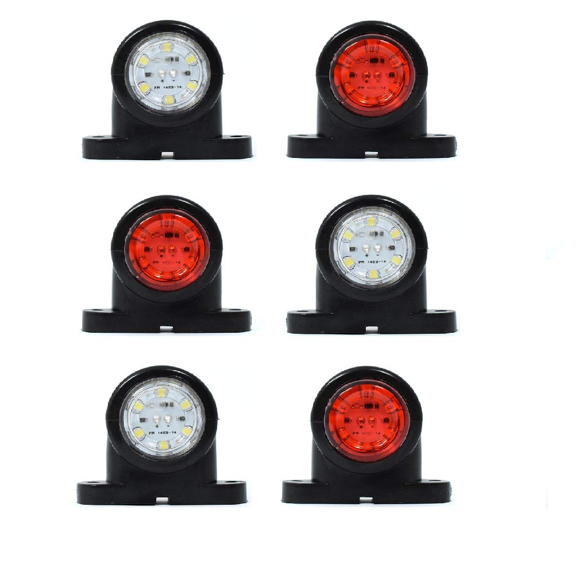 6x G LED LKW Begrenzungsleuchten 12V/24V Positionsleuchten Anhänger Rot Weiß