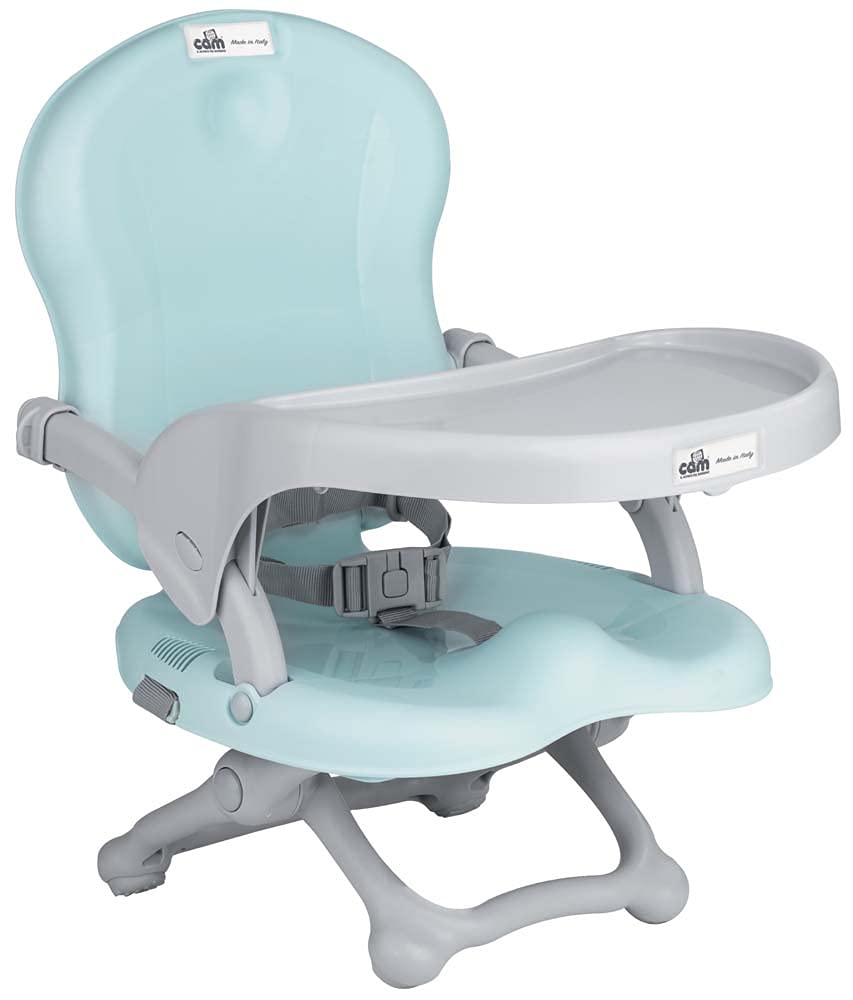 CAM Il Mondo del Bambino - art.S332/P22 - Booster-Sitz Smarty - Hergestellt in Italien - perfekt von 6 bis 36 Monate - HELLBLAU