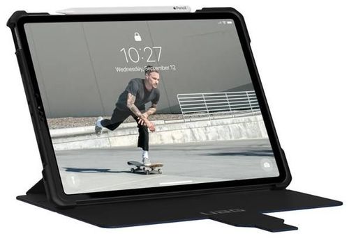 Urban Armor Gear Metropolis Schutzhülle für Apple iPad Pro 12.9'' Zoll (5. Generation 2021) Hülle - [Apple Pencil 2 kompatibel, Sturzfest, Unterstützt Wake/Sleep, Standfunktion] - blau (Cobalt)